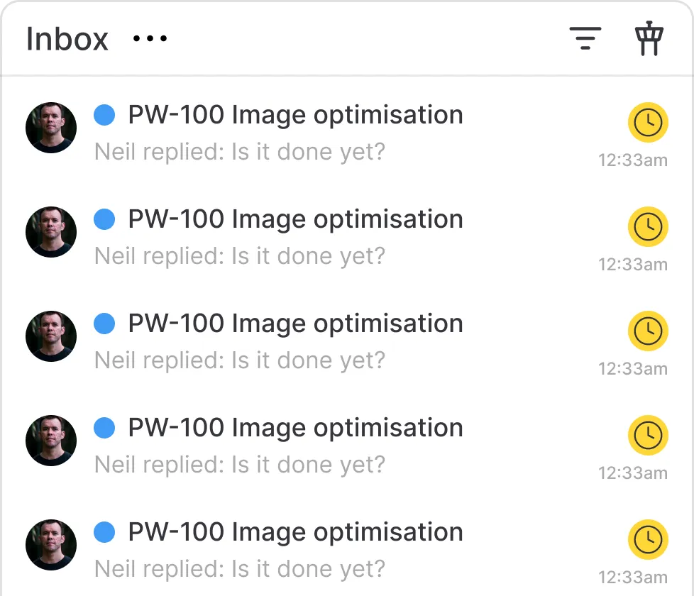 Cloud dashboard interface